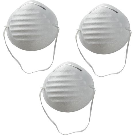 KesTek Mundschutzmaske Staubmaske Schutzmaske 3er Set PET Maske mit Nasenklammer (1/4)