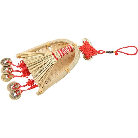 Balai, pelle et décoration, pendentif, ornement de l'année chinoise, nouveau pompon, décoration suspendue, mini balai porte-bonheur B3 (1/5)