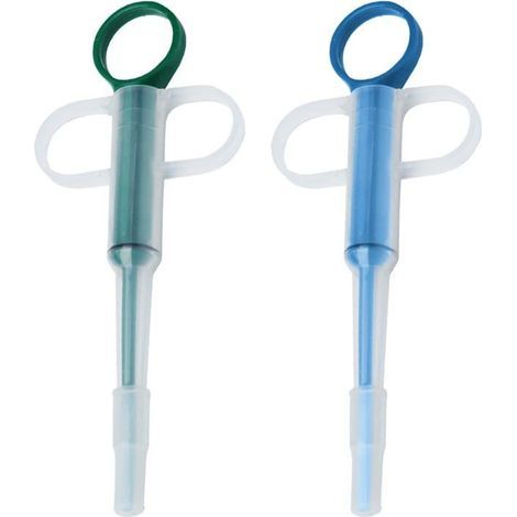 Distributeur de pilules pour chat, 2 seringues pour animaux de compagnie, distributeur de médicaments pour animaux de compagnie, en (1/4)