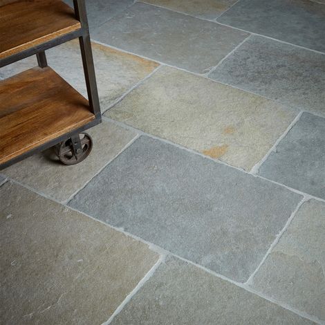 Carrelage effet pierre naturelle beige 60x40x2 cm – Dalle de 0,24 m² pour sols intérieurs et extérieurs – Installation facile avec mortier adapté