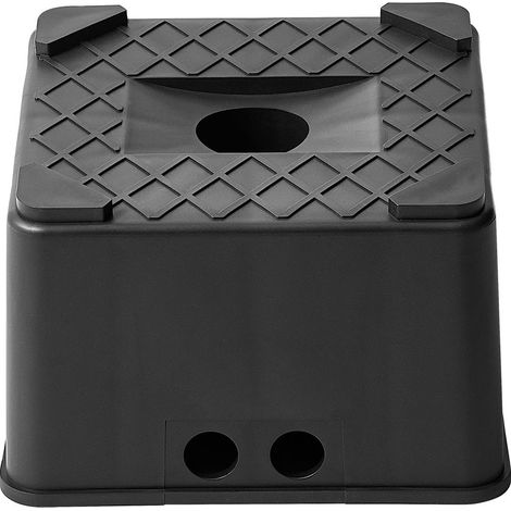 Support de vérin pour caravane, cale de mise à niveau renforcée de 15 cm, capacité 6000 lbs, béquille pour camping-car, stand moto, tabouret, accessoires pour remorques de voyage, caravanes et camping (1/5)