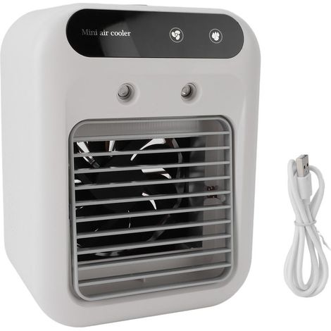 Tragbarer Klimaanlagenventilator, USB-Luftkühler mit Sprühbefeuchtung für Zuhause, Camping und Büro (1/5)