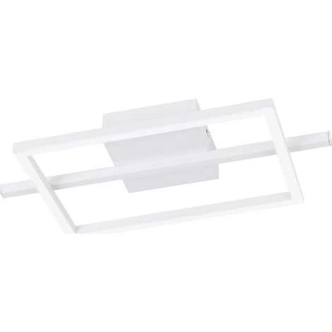 Lumière LED de plafond Amandolo Avec télécommande - blanc - carré - 901116