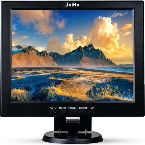 Moniteur 12 Pouces Écran LCD 4:3 800x600 Sécurité Ecran Moniteur avec HDMI VGA BNC AV, Mini Écran HDMI pour Vidéo Systeme de Camera de Securite PC Ordinateur Raspberry Pi (1/5)
