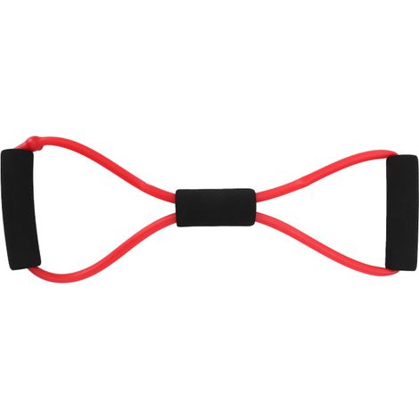 Widerstandsband für Körperübungen, Heimfitness, elastisch, rotes Trainingsband
