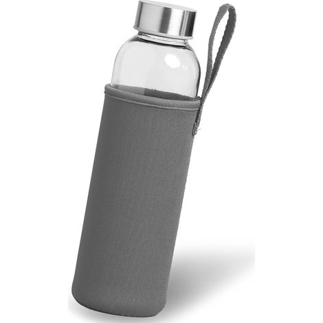 1 Gourde,Bouteille en verre,500 ml,Housse en néoprène,Bouchon acier inoxydable,Sport bureau école plein air (1/5)
