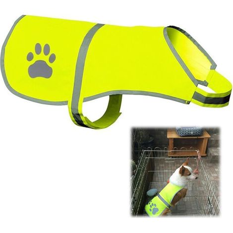 Taille(XL) Gilet Réfléchissant pour Chien,Chiens Sécurité Harnais Vestes,Vêtements Petit Grands Chiens Gilet de Sécurité Réfléchissant,Haute Visibilit (1/5)