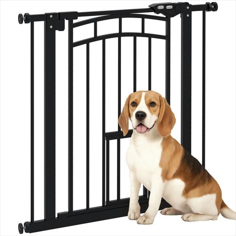 Chatière Barrière de sécurité pour chien 74-80 cm acier (1/5)