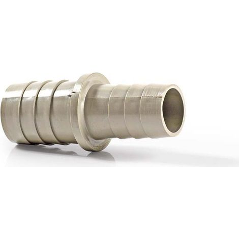 Pieza de extension con 2 abrazaderas para manguera 19mm 22mm gris metal