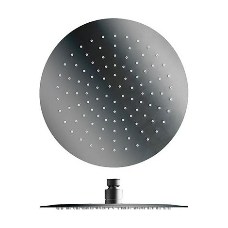 Pomme De Douche Sandwich Inox Ronde Chrome Noir Robinetterie HYDROTHERAPIE - CRISTINA ONDYNA PD95372