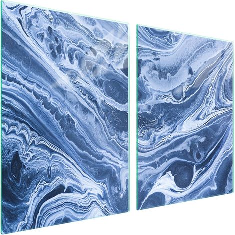 Piastra protettiva in vetro per piano cottura 2x45x52 Marmo (1/5)