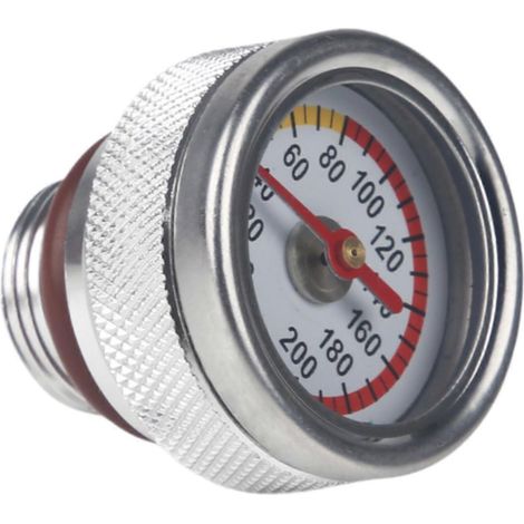 Bouchons de remplissage de rechange en métal haute performance pour jauge de température d'huile 0-200 °C (1/5)