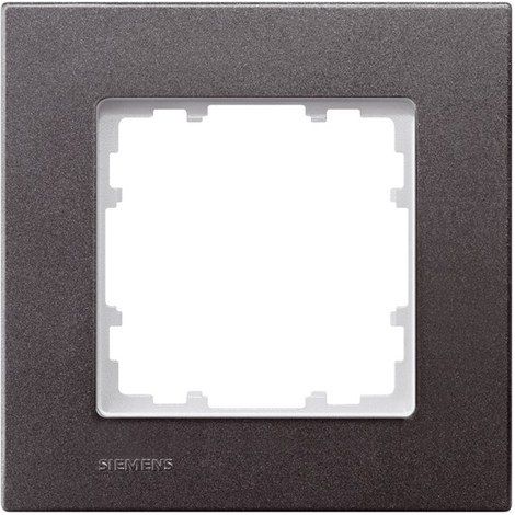 Siemens Delta marco eléctrico carbono metalizado 90x90 mm