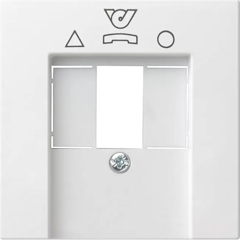 Abdeckung für TDO-Anschlussdose 3x10 System 55 reinweiß glänzend 026003 (1/2)