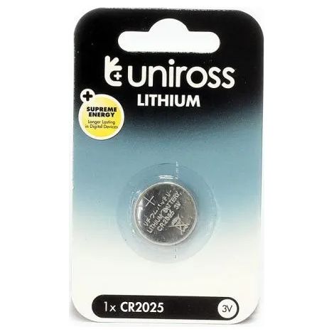 pile bouton Uniross cr2025 10 pièces longue durée sécurité enfant