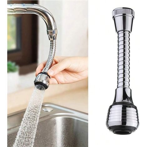 NOUVEAU : Améliorez votre cuisine avec ce adaptateur de robinet à bulleur rotatif à 360° avec 2 modes. Petit accessoire pour cuisine, objets de cuisine, accessoires de cuisine, outils de cuisine. (1/4)