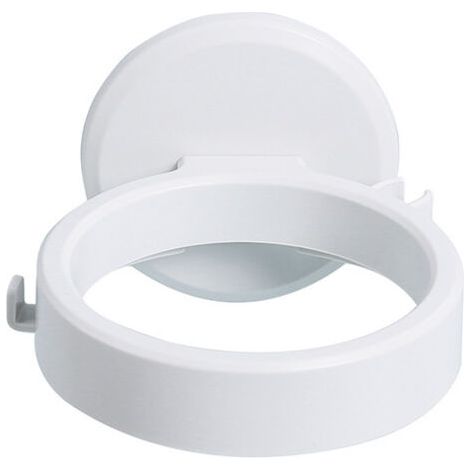 Single (white) hairdryer holder, hairdryer bracket, wall-mounted hairdryer holder, hairdryer holder without drilling, self-adhesive hairdryer holder without drilling, for bathroom and toilet