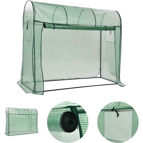 Serre de Jardin Serre Tunnel de Jardin - Serre pour Plantes avec porte zippée 200x80x170 cm BV666917 - BonneVie (1/5)