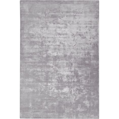Moderno Tappeto in Viscosa Grigio Chiaro Quadrato 200 x 300 cm Gesi II (1/5)