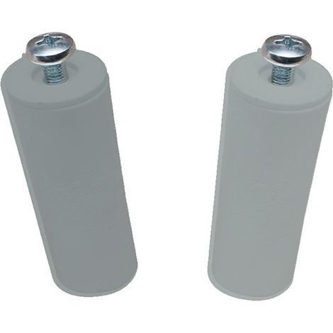 FERMAPERSIANA CON VITI BL2 GRIGIO - 40MM