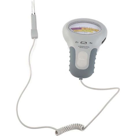 2 en 1 Chlore et pH Testeur Meter pour Piscine Spa, Portable Testeur de Qualite de l'eau avec Aiguille, PH CL2 Level Testeur Tester (1/4)