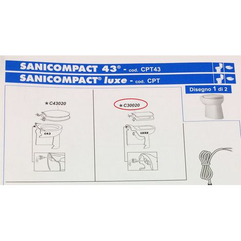 Sedile bianco luxe plastica SFA C30020