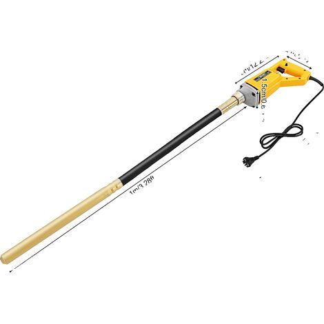 Vibrador de hormigón, velocidad de 4500 rpm, mango ergonómico, amarillo, UE (1/2)