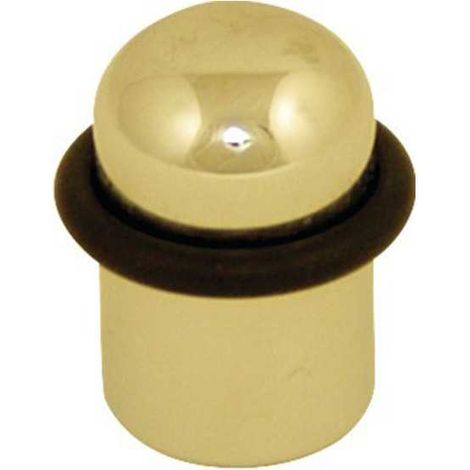 Butée de porte au sol CADAP Modèle 800 Laiton poli Ø29 mm H46 mm