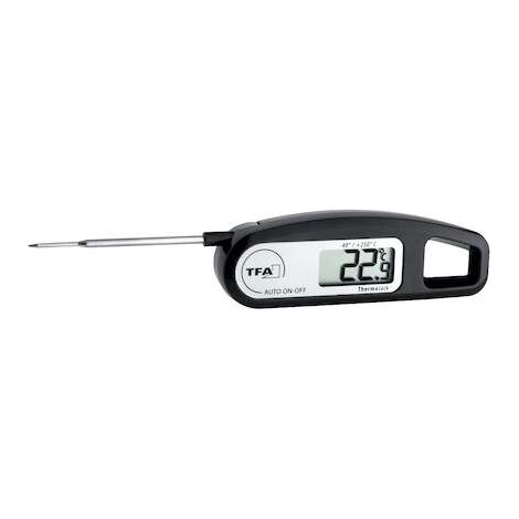 Digitale thermometer tfa dostmann schwarz 116 mm plastik