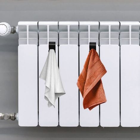 Porte-Serviettes - ABS Sans Percage - Pour Radiateur Salle De Bain Cuisine - 8 Pièces (1/5)