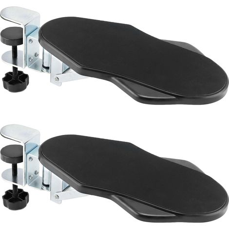 Lot de 2 Repose Bras Rotatif - Rotation 180° et Pliable à 90° - Support d'accoudoir, Support de coude, Accessoires Bureau Travail (1/5)