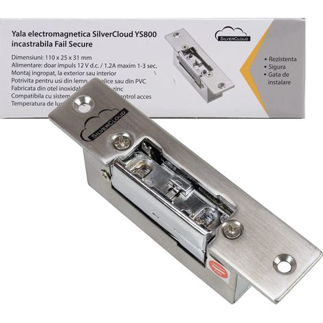 Serratura elettromagnetica da incasso SilverCloud YS800, Fail Secure NO