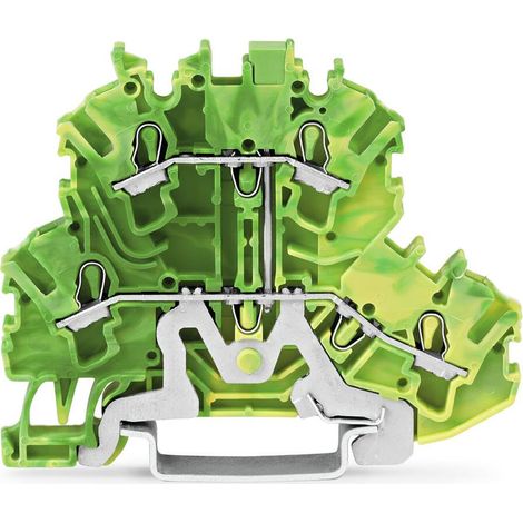 Connecteur de rail de protection 2,5 mm² jaune-vert 2002-2207 topjobs