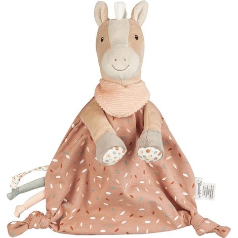 Sterntaler Asciugamano M Cavallo Soleggiato – Morbido panno per neonati e bambini – Panno per afferrare e scoprire – Peluche per casa e in viaggio, albicocca (1/5)