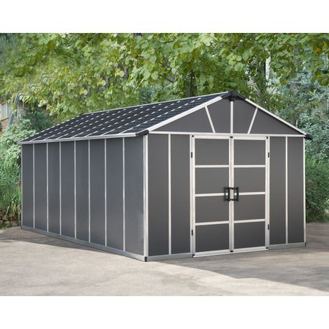Palram - Canopia | Yukon Caseta De Jardín Cobertizo Multi Capa 519X332X252 cm Gris Con Piso (1/5)