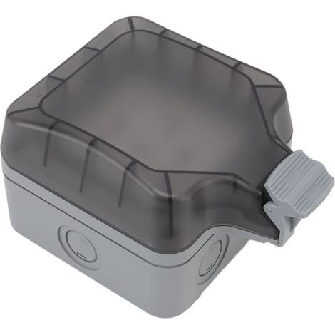 Boîtier de prise extérieure étanche IP66 16A, résistant aux intempéries, pour balcon, jardin, pelouse, norme UE 250V, 1 poste, 5 broches multiples (1/5)