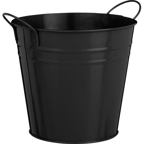 Mica Decorations Topf Joey Eisen Ø 16 x 15 cm schwarz Topf