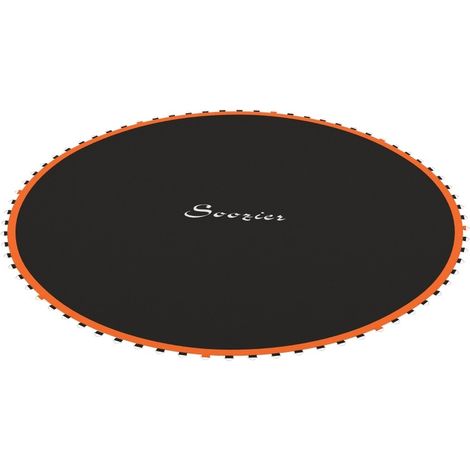 Tapis de trampoline rond en polypropylène imperméable Ø323 cm orange (1/5)