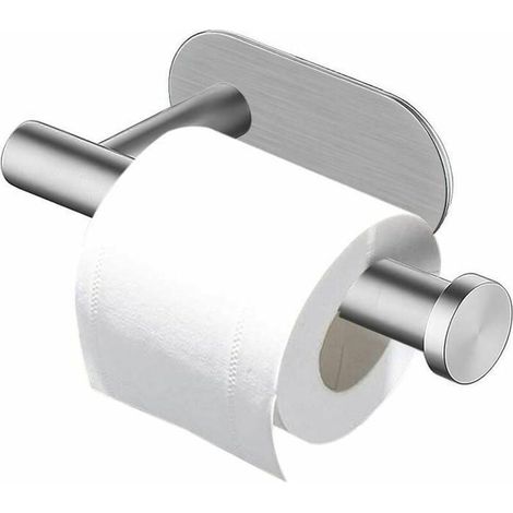 Porte-papier toilette - LARGEIGHT - Auto-adhésif - Acier inoxydable - Couleurs multiples - Salle de bain (1/4)