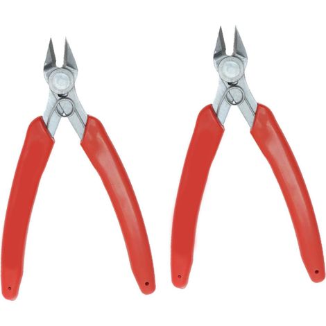 2pièces Pince Coupante Acier Inoxydable Lot De Pinces à Bec Fin Outil Pour Couper Fil Et Cordons à Dénuder Les Fils (1/5)