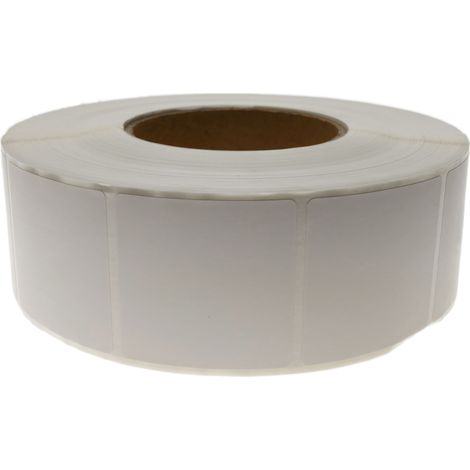 BeMatik - Rouleaux bobine 2300 étiquettes pour imprimante transfert thermique 50.8x50.8mm (1/5)