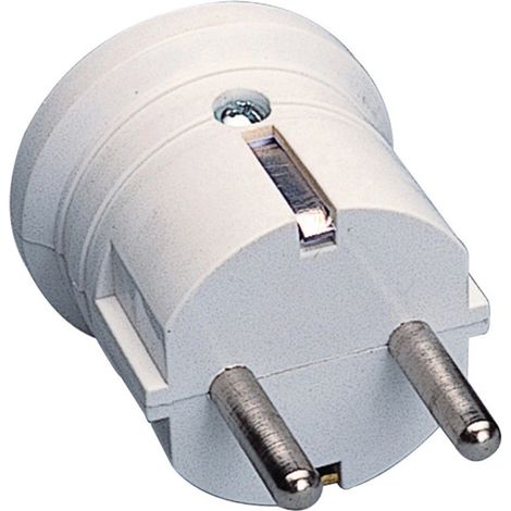 poly pool - spina standard tedesco 16 a 2p+t (terra laterale) uscita cavo assiale bianca