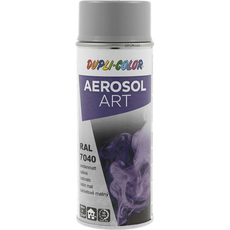 Dupli Color Aerosol Art Lackspray Graffiti Dose - wetterfest, lichtecht und UV-beständig - Graffiti-Spray 400ml, fenstergrau seidenmatt RAL 7040 (1/4)