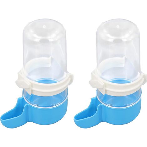 Mangeoire automatique d'oiseaux, distributeur d'eau de cage à oiseaux, accessoires de cage à oiseaux 2pcs (1/5)