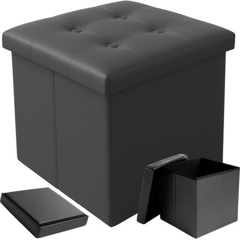 Klappbarer pouf grau 25780