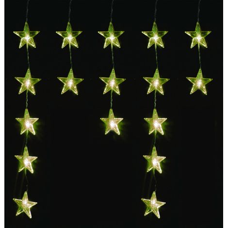 Linder Exclusiv Cortina de luces navideñas Estrellas 40 LED Blanco cálido (1/2)