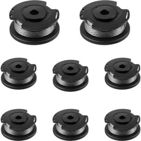Bobine de rechange pour Bosch ART 23 SL/ART 26 SL/ART 2300/ART 23-28/ART EASY (F016800569/F016800385) pour tondeuses à gazon Bosch avec 1 capuchon (F016F04557) 8 pièces (1/5)