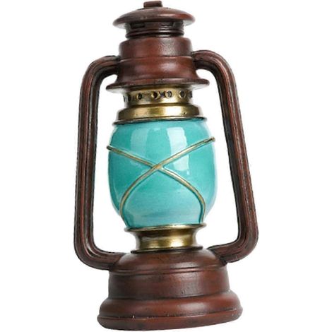 Sculpture de collection, statue de style vintage, cadeau d'anniversaire, figurine en résine, ornement rétro pour pendaison de crémaillère, Saint-Valentin-Lantern 7.5x6x13cm (1/5)