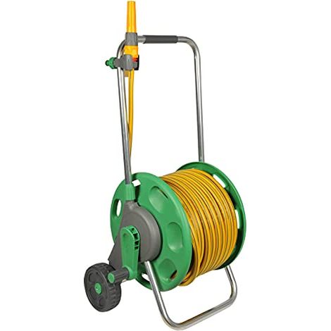 Hozelock - Carrello per tubo di irrigazione 60 M con tubo flessibile da 12.5 mm (1/4)