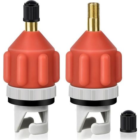 Ensemble de 2 pièces, adaptateur de gonflage pour paddleboard, adaptateur de valve d'air puissant pour bateaux gonflables, accessoires de kayak de haute qualité, gonflage et dégonflage rapides (1/4)